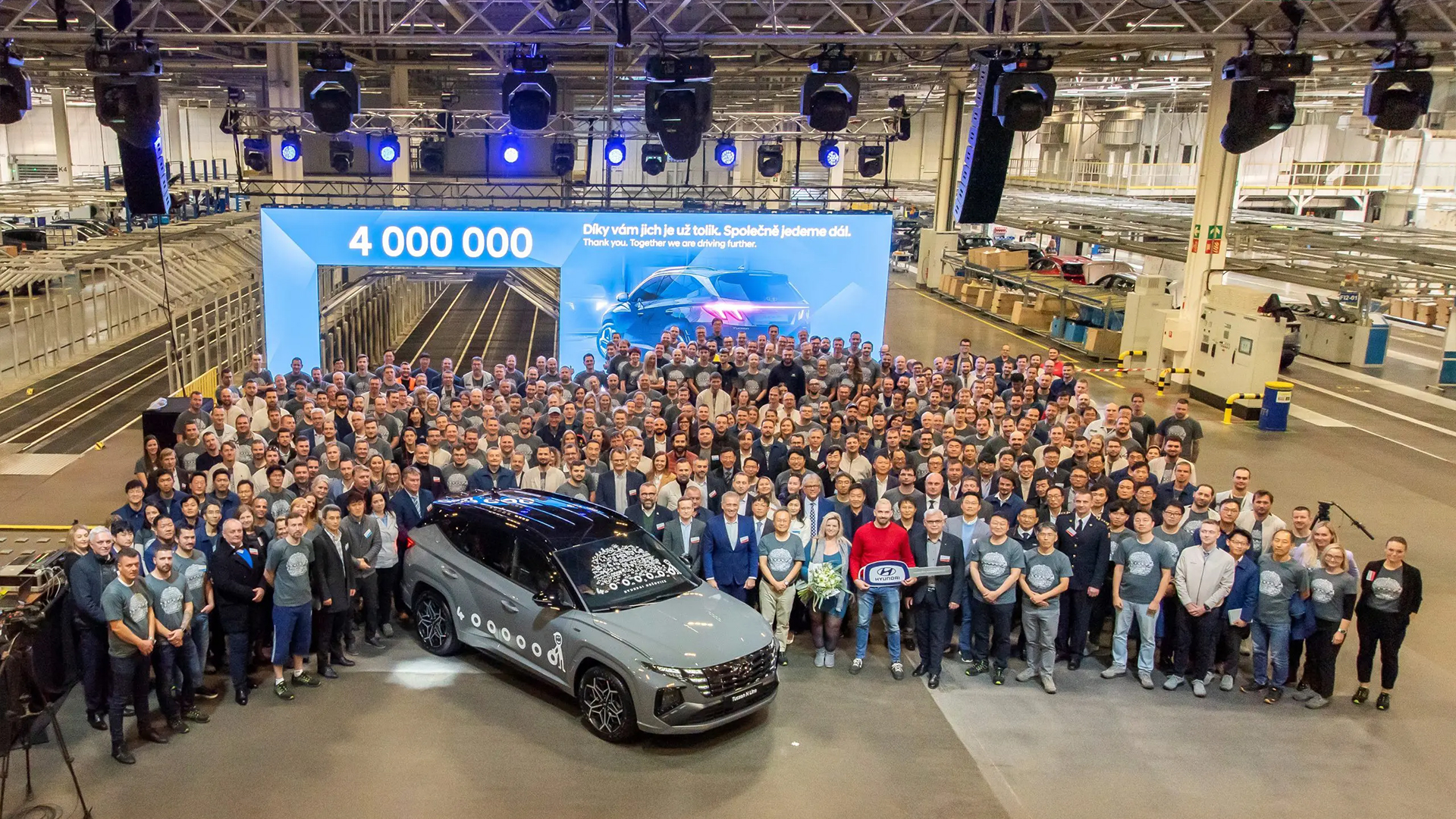 4 000 000 aut z Nošovic do celého světa. Hyundai slaví jubileum a UAX je toho součástí!