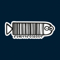 Potisk 71 - FISHBARCODE