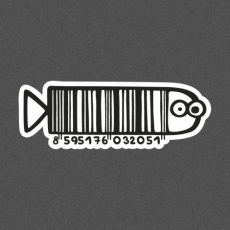 Potisk 71 - FISHBARCODE