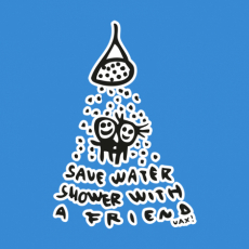 Potisk 519 - SAVE WATER