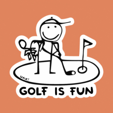 Potisk 1057 - GOLF IS FUN