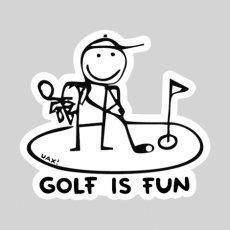 Potisk 1057 - GOLF IS FUN