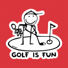 Potisk 1057 - GOLF IS FUN