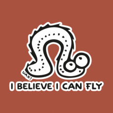 Potisk 1062 - I BELIVE I CAN FLY