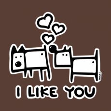 Potisk 1066 - I LIKE YOU