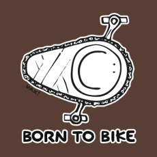 Potisk 1074 - BORN TO BIKE