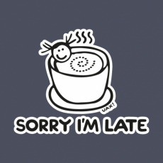 Potisk 1087 - SORRY IM LATE