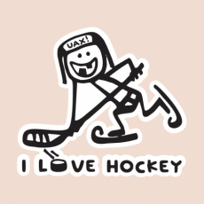 Potisk 1100 - I LOVE HOCKEY