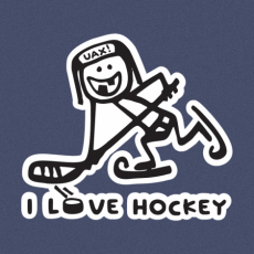 Design 1100 - I LOVE HOCKEY