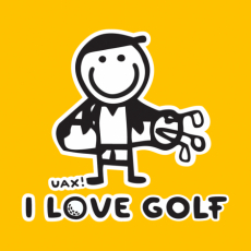 Potisk 1107 - I LOVE GOLF