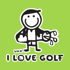 Potisk 1107 - I LOVE GOLF