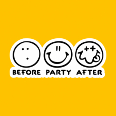 Potisk 1120 - BEFORE PARTY AFTER