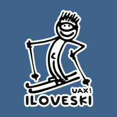 Potisk 1122 - I LOVE SKI