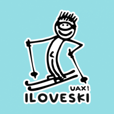 Potisk 1122 - I LOVE SKI