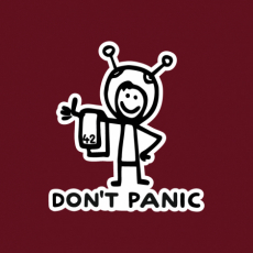 Potisk 1157 - DON'T PANIC