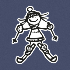 Potisk 1179 - SKIER GIRL