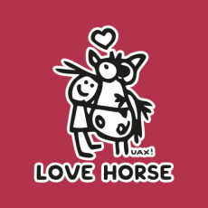 Potisk 1219 - LOVE HORSE