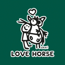 Potisk 1219 - LOVE HORSE