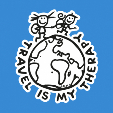 Potisk 1240 - TRAVEL IS MY THERAPY