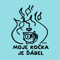 Potisk 1326 - MOJE KOČKA JE ĎÁBEL