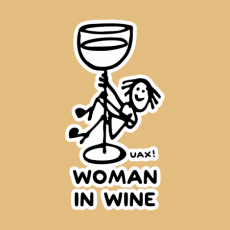 Potisk 1348 - WOMAN IN WINE 3