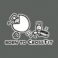 Potisk 5176 - BORN TO CROSSFIT