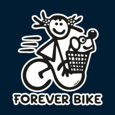 Potisk 5195 - FOREVER BIKE GIRL