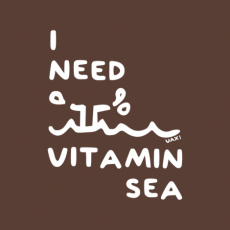 Potisk 1132 - I NEED VITAMIN SEA