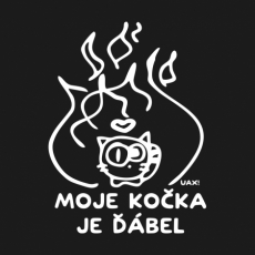 Potisk 1326 - MOJE KOČKA JE ĎÁBEL