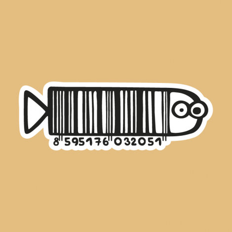 Potisk 71 - FISHBARCODE