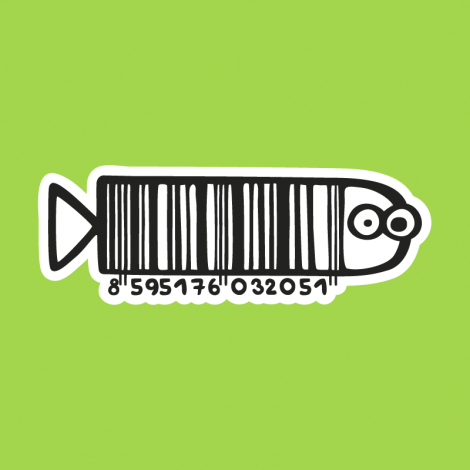 Potisk 71 - FISHBARCODE