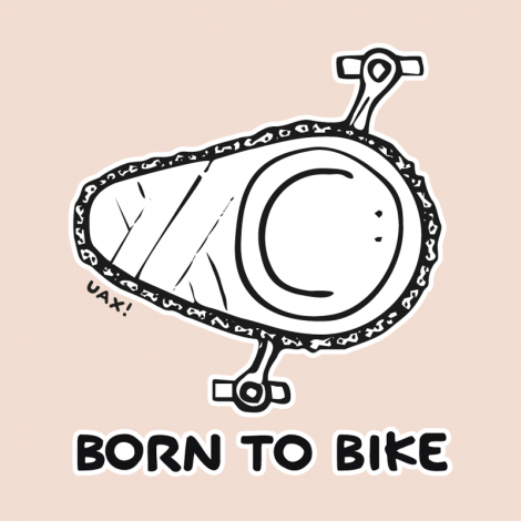 Potisk 1074 - BORN TO BIKE