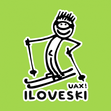 Potisk 1122 - I LOVE SKI