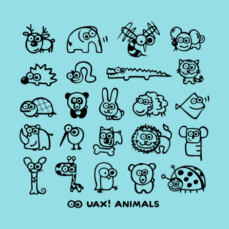 Potisk 1168 - UAX! ANIMALS