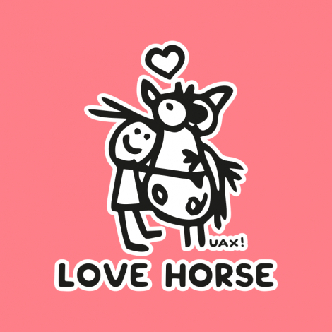 Potisk 1219 - LOVE HORSE