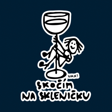Potisk 1384 - SKOČÍM NA SKLENIČKU