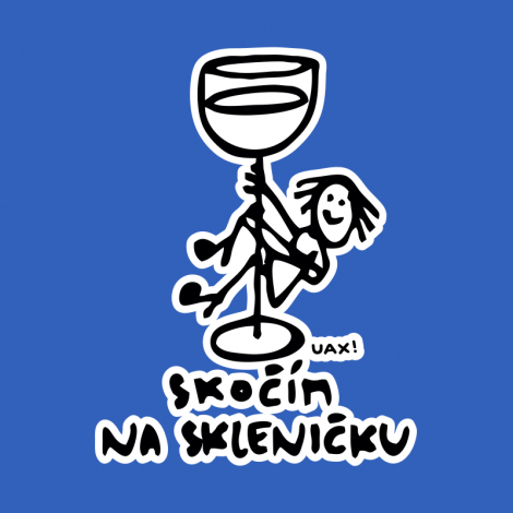 Potisk 1384 - SKOČÍM NA SKLENIČKU