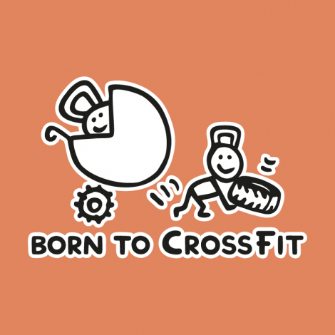 Potisk 5176 - BORN TO CROSSFIT