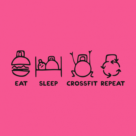 Design 5242 - EAT SLEEP CROSSFIT REPEAT