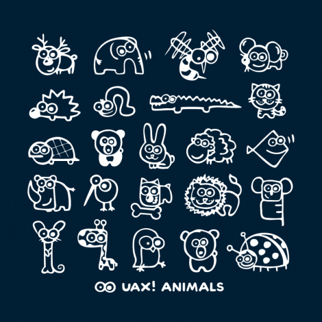 Potisk 1168 - UAX! ANIMALS