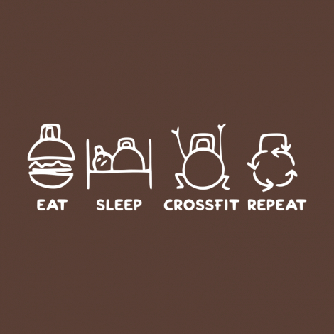 Design 5242 - EAT SLEEP CROSSFIT REPEAT