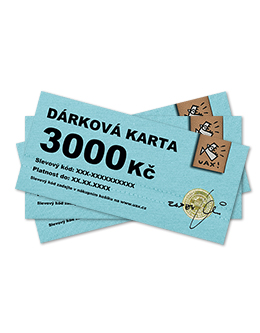 DÁRKOVÁ KARTA 3000 barva BLACK/BLACK