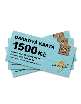 DÁRKOVÁ KARTA 1500 barva BLACK/BLACK