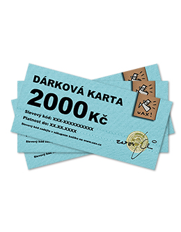 DÁRKOVÁ KARTA 2000 barva neni